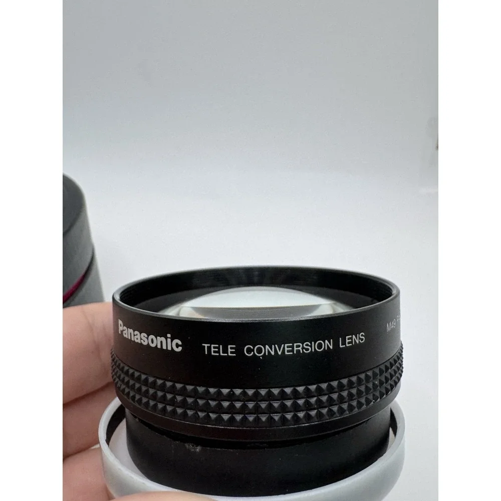 Panasonic Tele Conversion Lens M49‎ P0.75 w/ Case & Caps Near Mint Japan